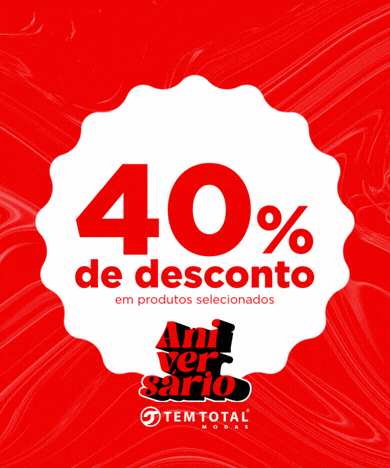 TM . Aniversário TemTotal . 40% Desconto . Banner Mobile